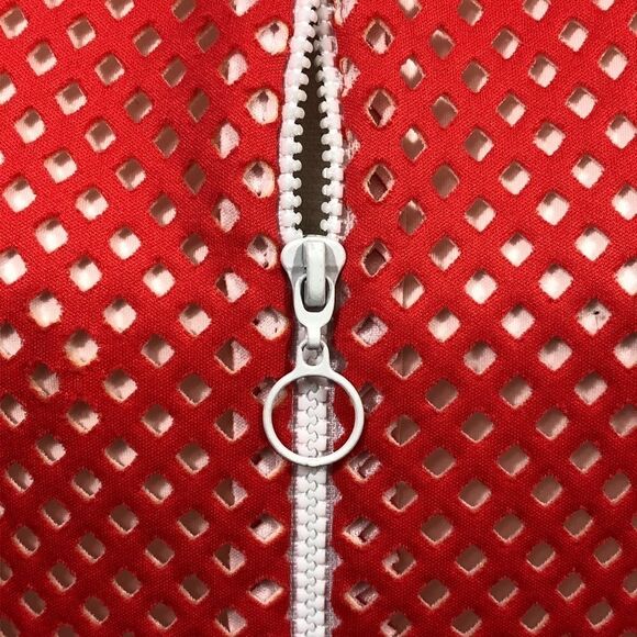 CLOVER CANYON - BRIGHT TANGERINE FULL ZIP - SLIGHT A-LINE DESIGN & MORE - B3 - Picture 6 of 14